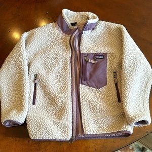 Girls Patagonia Retro X Fleece Jacket Size Small 7/8